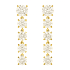 10ct Yellow Gold 1.00ct Diamond Stud Drop Earrings
