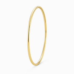9ct Yellow Gold Silver Filled Bangle (65mm)