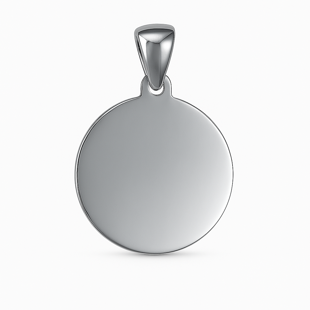 Sterling Silver Engravable Pendant