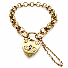 Load image into Gallery viewer, 9CT Yellow Gold Padlock Bracelet
