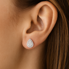 Load image into Gallery viewer, 9CT White Gold Pear 0.15ct Diamond Studs
