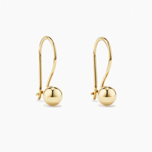 Load image into Gallery viewer, 9ct Yellow Gold Euro Ball Earrings (5mm)
