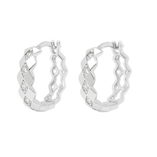 Load image into Gallery viewer, 9CT Gold CZ Huggie Earrings
