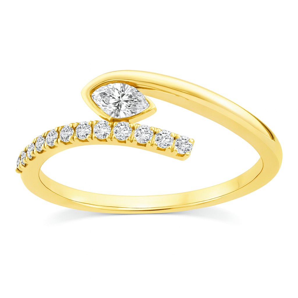 9ct Yellow Gold 0.33ct Diamond Ring