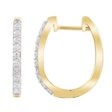 Load image into Gallery viewer, 9ct Gold 0.33ct Diamond Huggie Earrings
