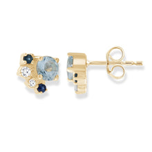 Load image into Gallery viewer, Aquamarine and Diamond Earrings
