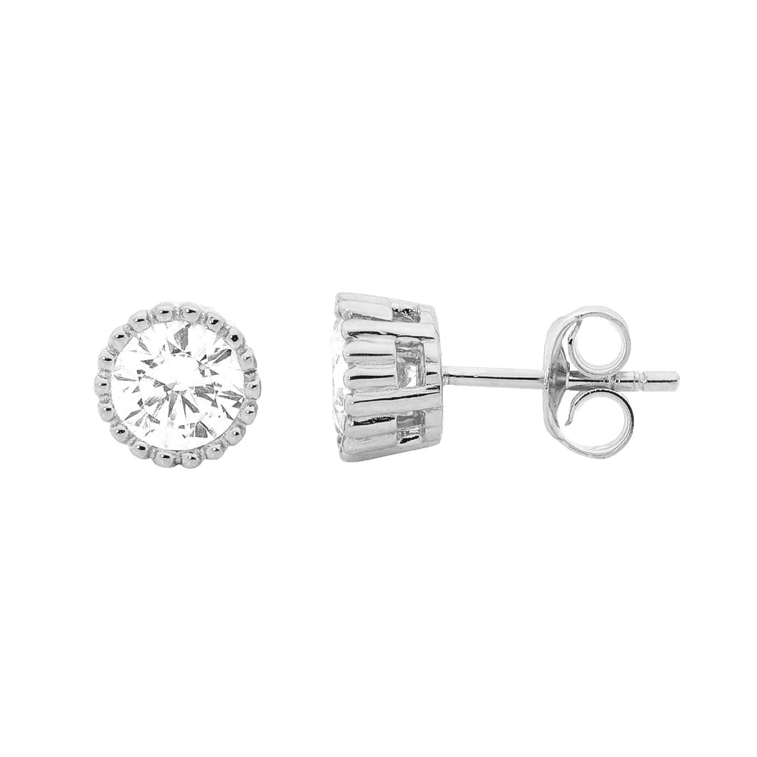 Ellani CZ Stud Earrings