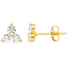 Load image into Gallery viewer, Ellani CZ Stud Earrings
