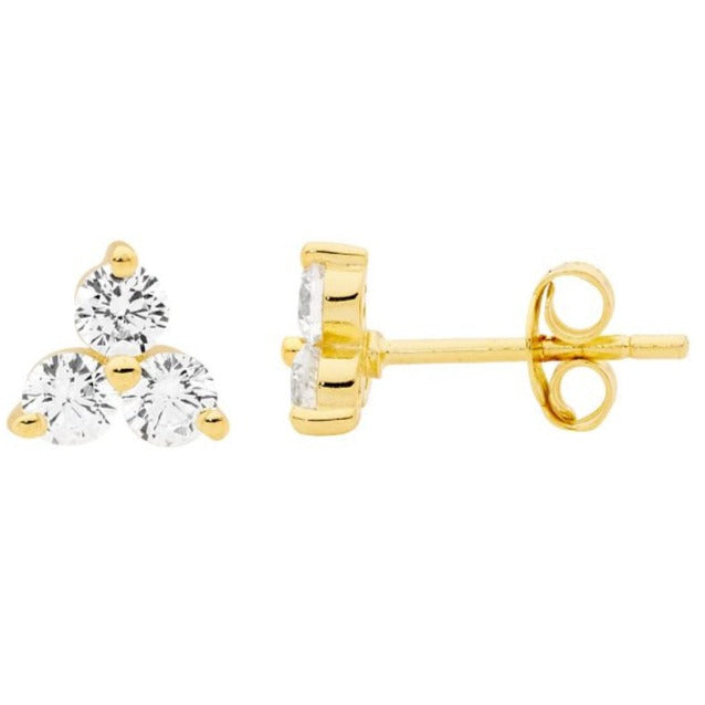 Ellani CZ Stud Earrings