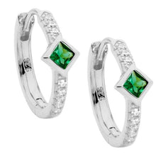 Load image into Gallery viewer, Ellani 16mm CZ Hoop Earrings
