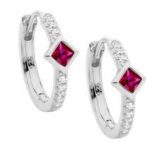 Load image into Gallery viewer, Ellani 16mm CZ Hoop Earrings
