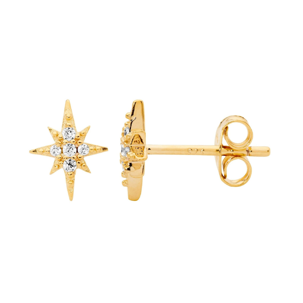 Ellani CZ Stud Earrings