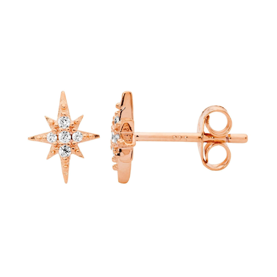 Ellani CZ Stud Earrings