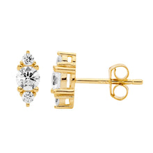 Load image into Gallery viewer, Ellani CZ Stud Earrings
