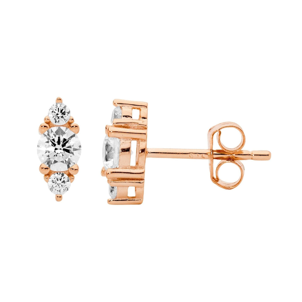 Ellani CZ Stud Earrings