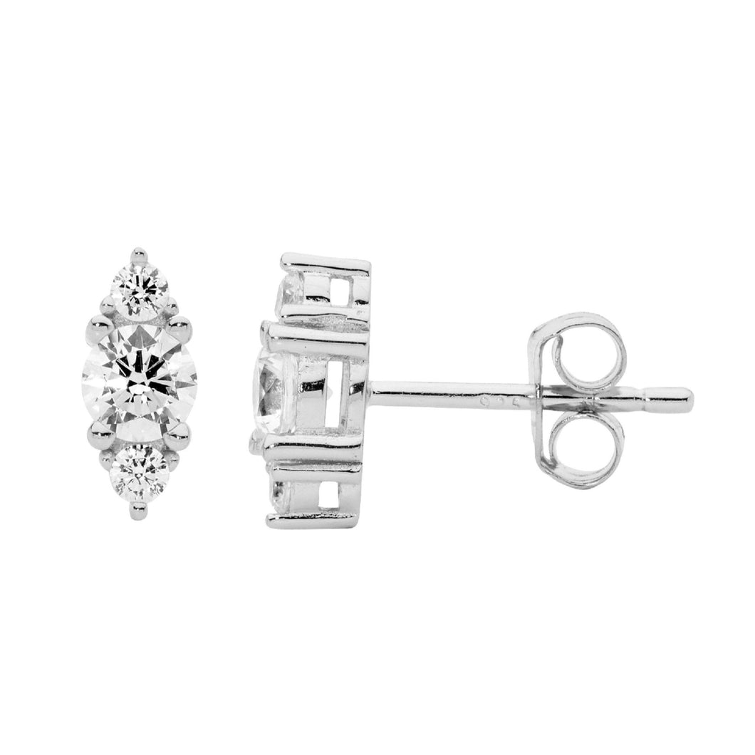 Ellani CZ Stud Earrings