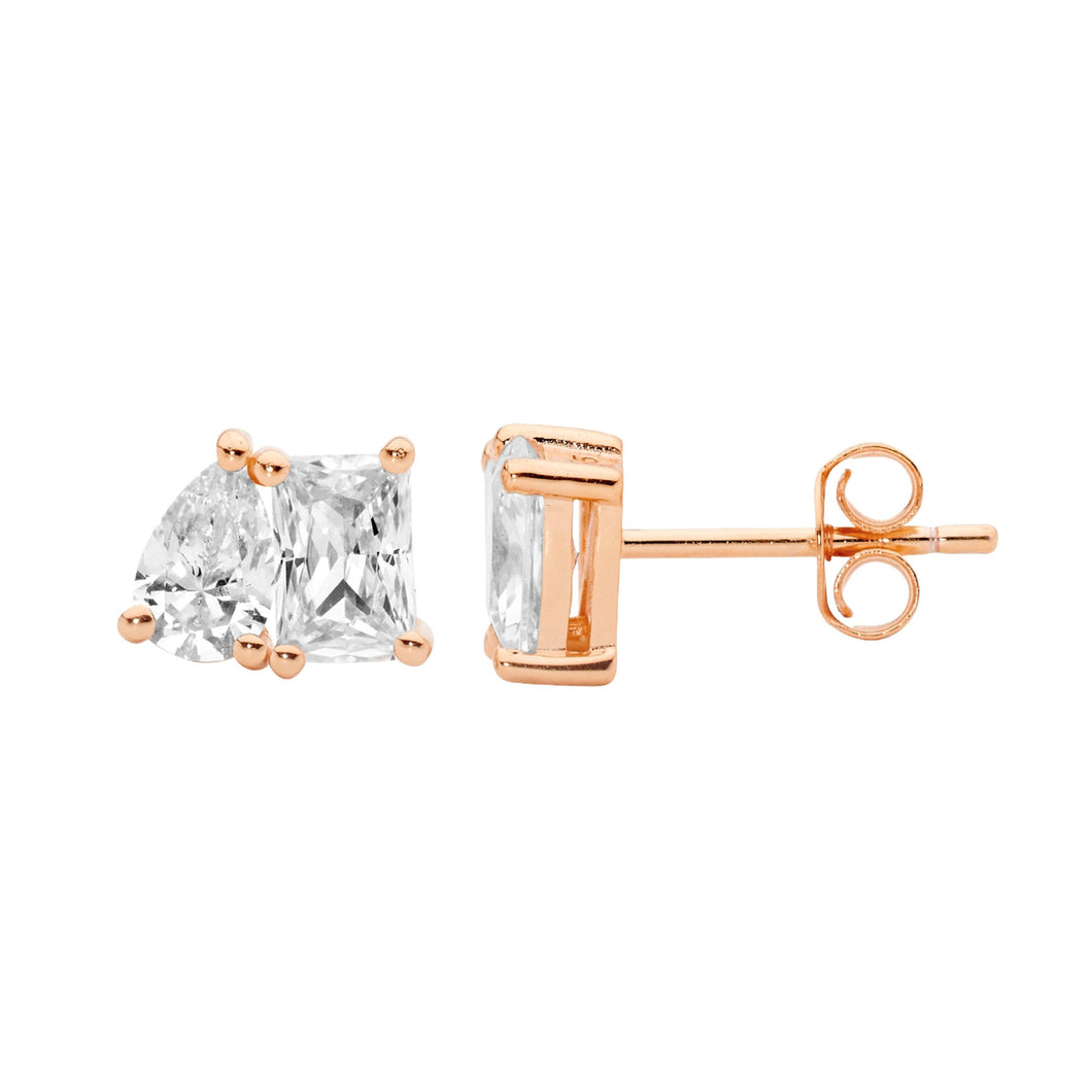 Ellani CZ Stud Earrings