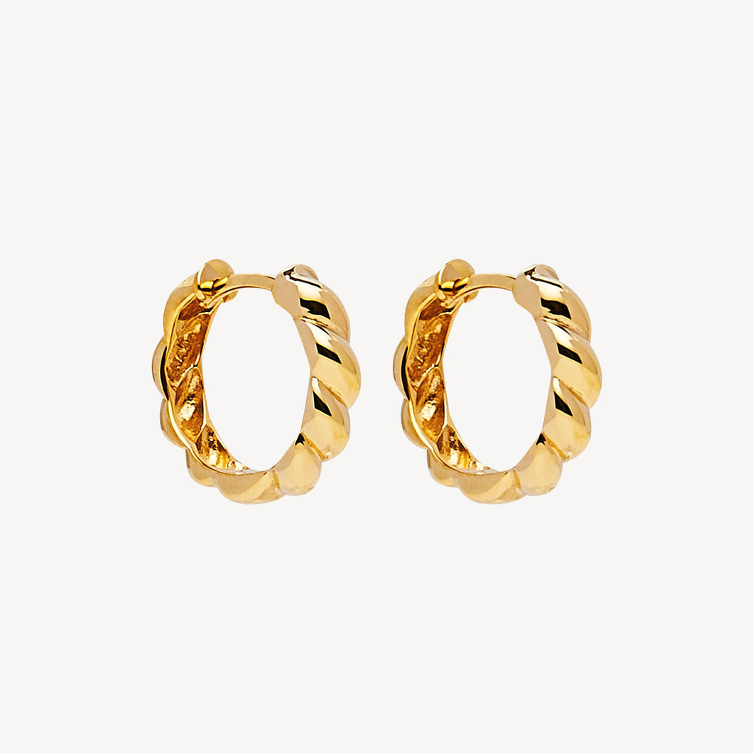 Zippy Twist Huggie Earring