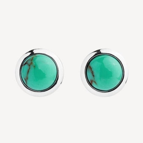 Najo Husk Turquoise Stud Earring