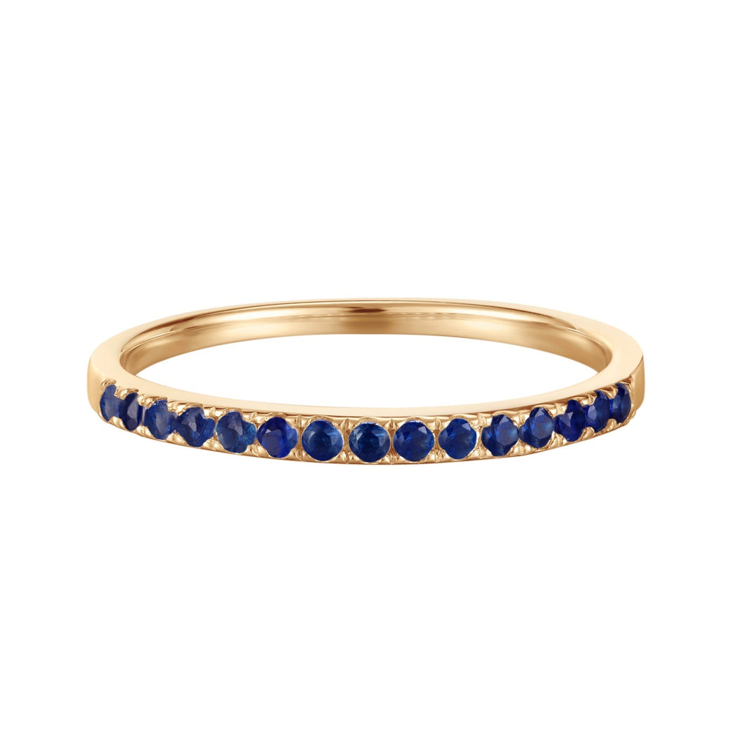 9ct Yellow Gold Blue Sapphire Ring