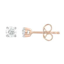 Load image into Gallery viewer, 9ct Rose Gold 0.30ct Diamond Stud Earrings
