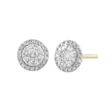 Load image into Gallery viewer, 9ct Yellow Gold 0.25ct Diamond Stud Earrings
