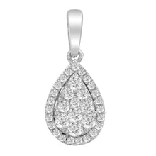 Load image into Gallery viewer, 9ct White Gold 0.25ct Diamond Pendant
