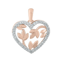 Load image into Gallery viewer, 9ct Rose Gold 0.12ct Diamond Pendant
