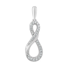 Load image into Gallery viewer, 9CT White Gold 0.10ct Diamond Pendant
