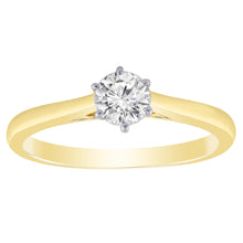 Load image into Gallery viewer, 9ct Yellow Gold 0.50ct Diamond Ring
