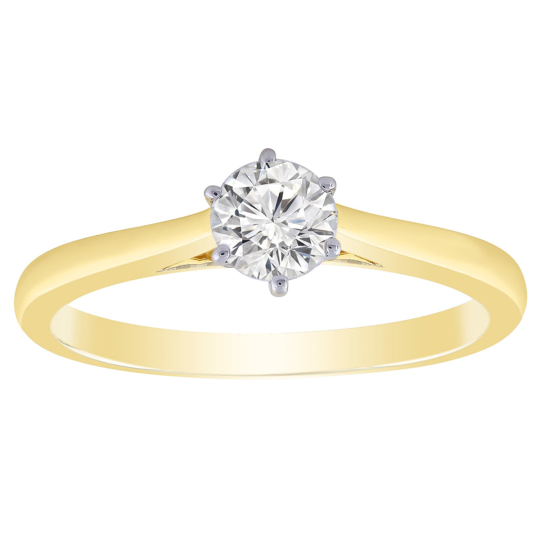 9ct Yellow Gold 0.50ct Diamond Ring