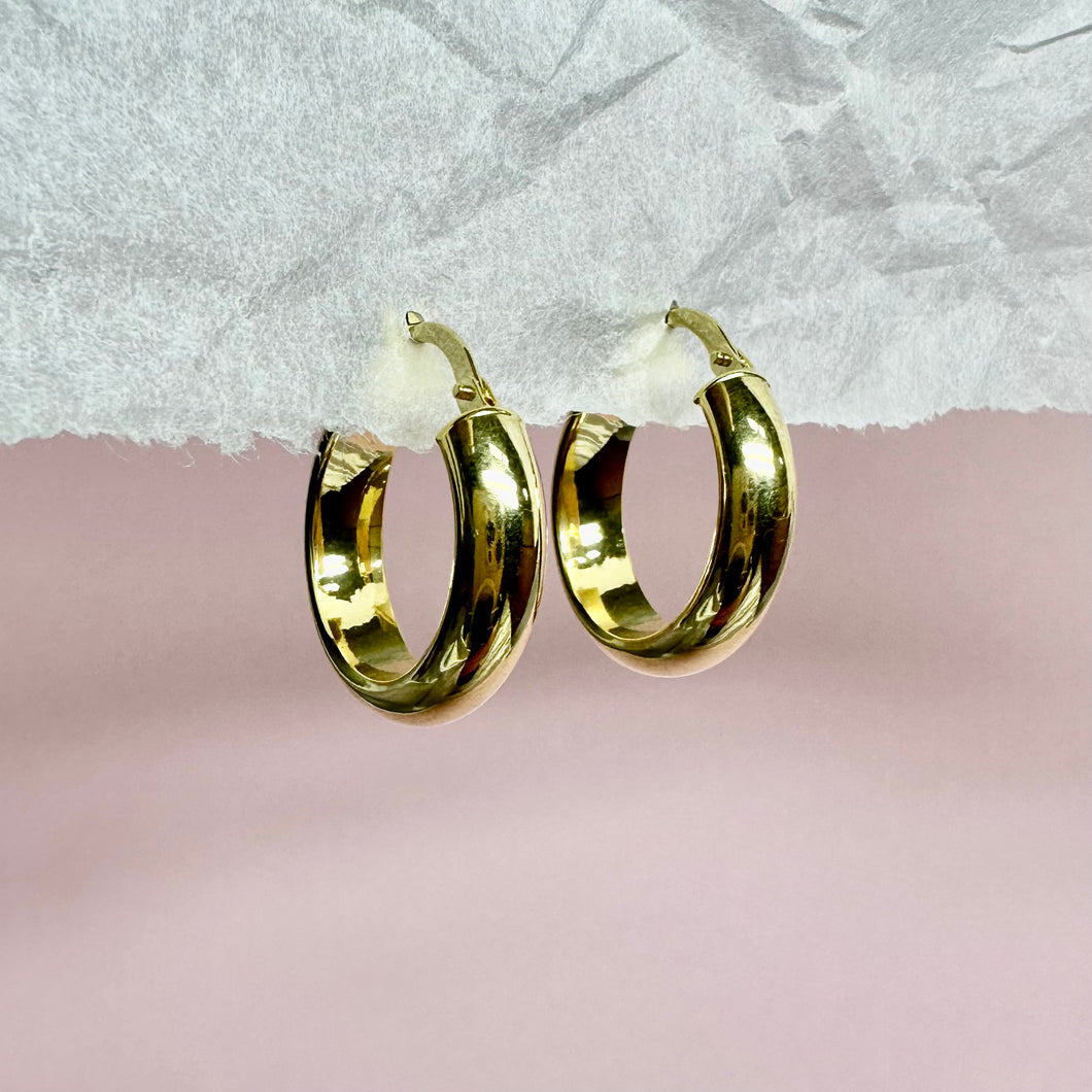 9CT Yellow Gold Hoops