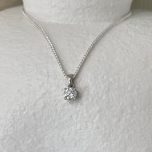 Load image into Gallery viewer, 14ct White Gold 0.05ct Diamond Pendant
