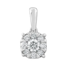 Load image into Gallery viewer, 9ct White Gold 0.25ct Diamond Pendant
