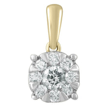 Load image into Gallery viewer, 9ct Gold 0.25ct Diamond Pendant
