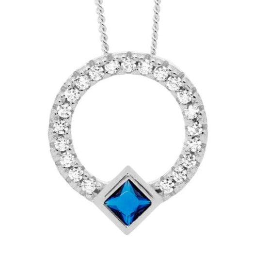 Ellani CZ Coloured Necklace