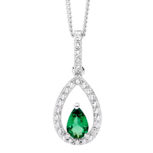 Load image into Gallery viewer, Ellani Tear Drop CZ Necklace
