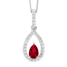 Load image into Gallery viewer, Ellani Tear Drop CZ Necklace
