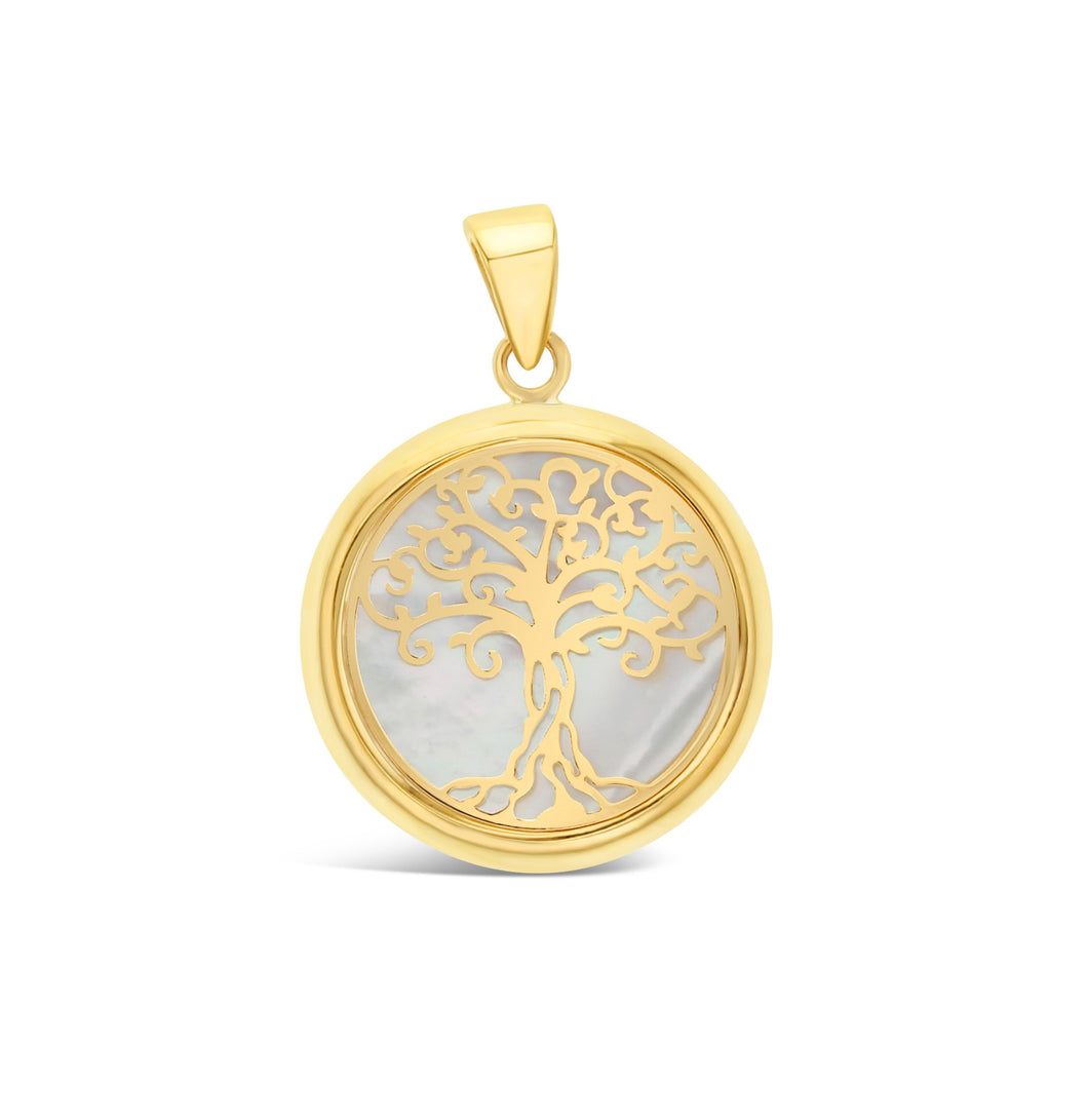 9ct Yellow Gold Tree of Life Pendant