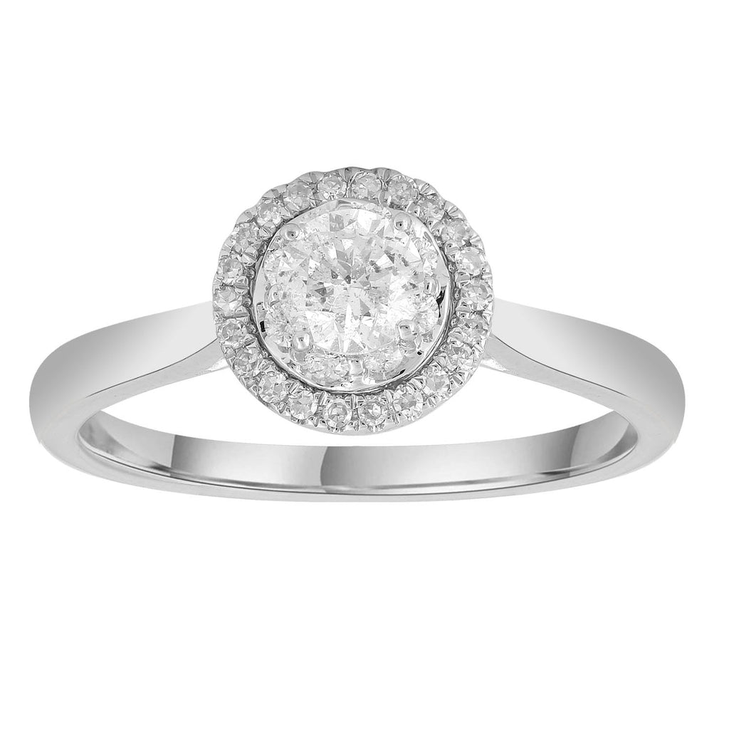 9ct White Gold 0.50ct Diamond Ring