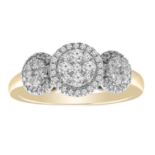 Load image into Gallery viewer, 9ct Yellow Gold 0.50ct Diamond Ring
