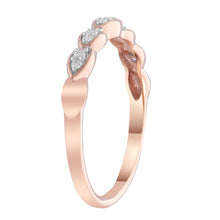 Load image into Gallery viewer, 9ct Rose Gold 0.10ct Diamond Band

