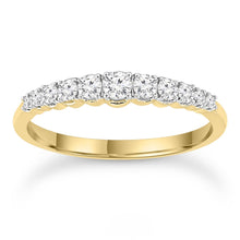 Load image into Gallery viewer, 9ct Yellow Gold 0.33ct Diamond Band
