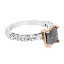 Load image into Gallery viewer, 9CT White Gold 2.28ct Salt &amp; Pepper Diamond Ring
