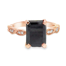 Load image into Gallery viewer, 9CT Rose Gold Black 4.06ct Diamond Ring
