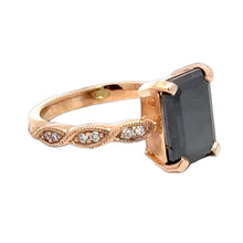 Load image into Gallery viewer, 9CT Rose Gold Black 4.06ct Diamond Ring
