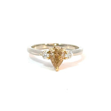 Load image into Gallery viewer, 14ct Yellow Gold 1.20ct Champagne Diamond Ring
