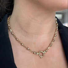 Load image into Gallery viewer, 9CT Yellow Gold Bolt Ring Necklace
