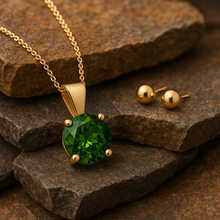 Load image into Gallery viewer, 9CT Green Tourmaline Pendant
