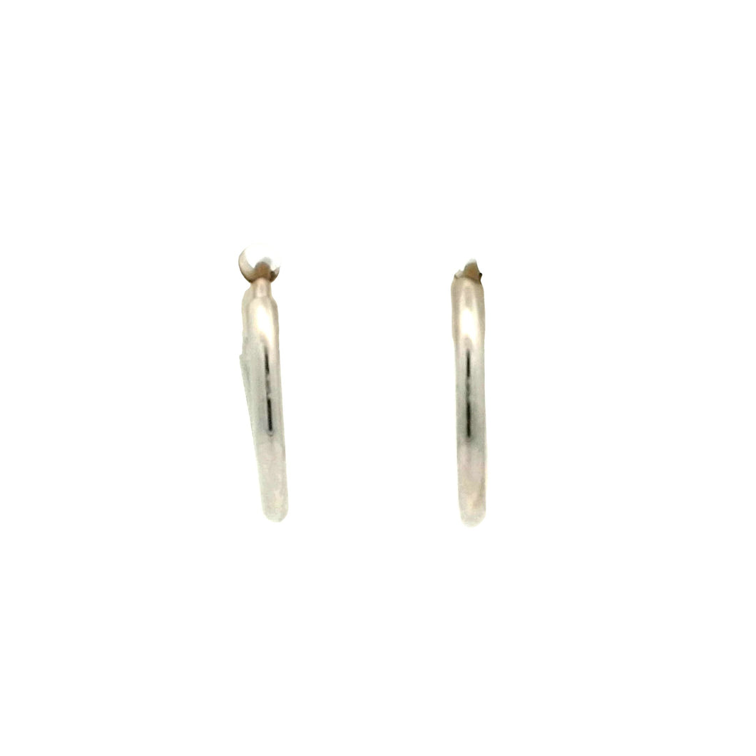 9CT WHITE GOLD EARRINGS